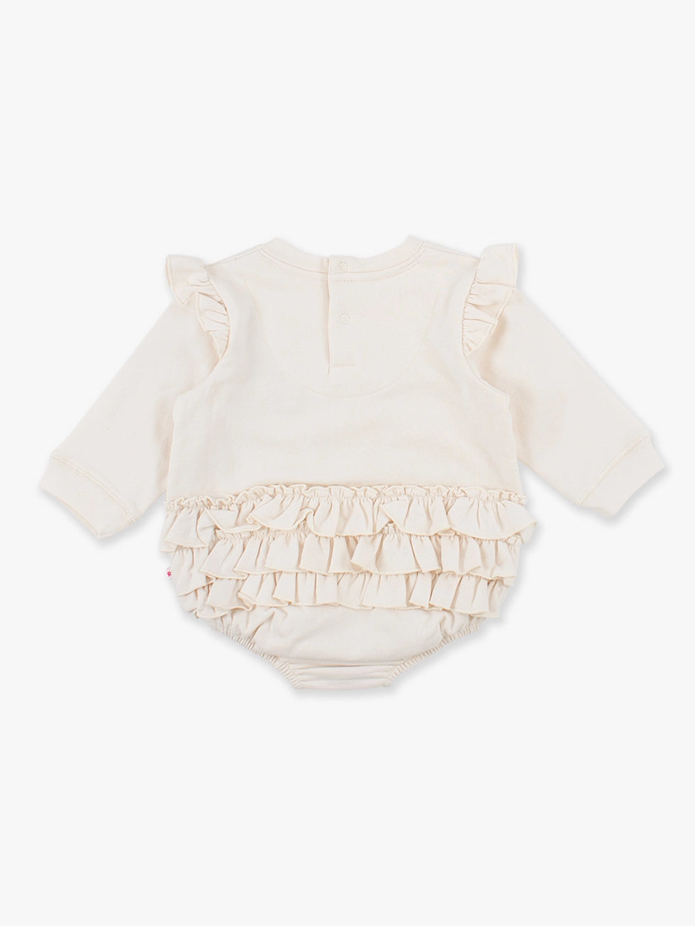 Ivory Sweatshirt Bubble Romper