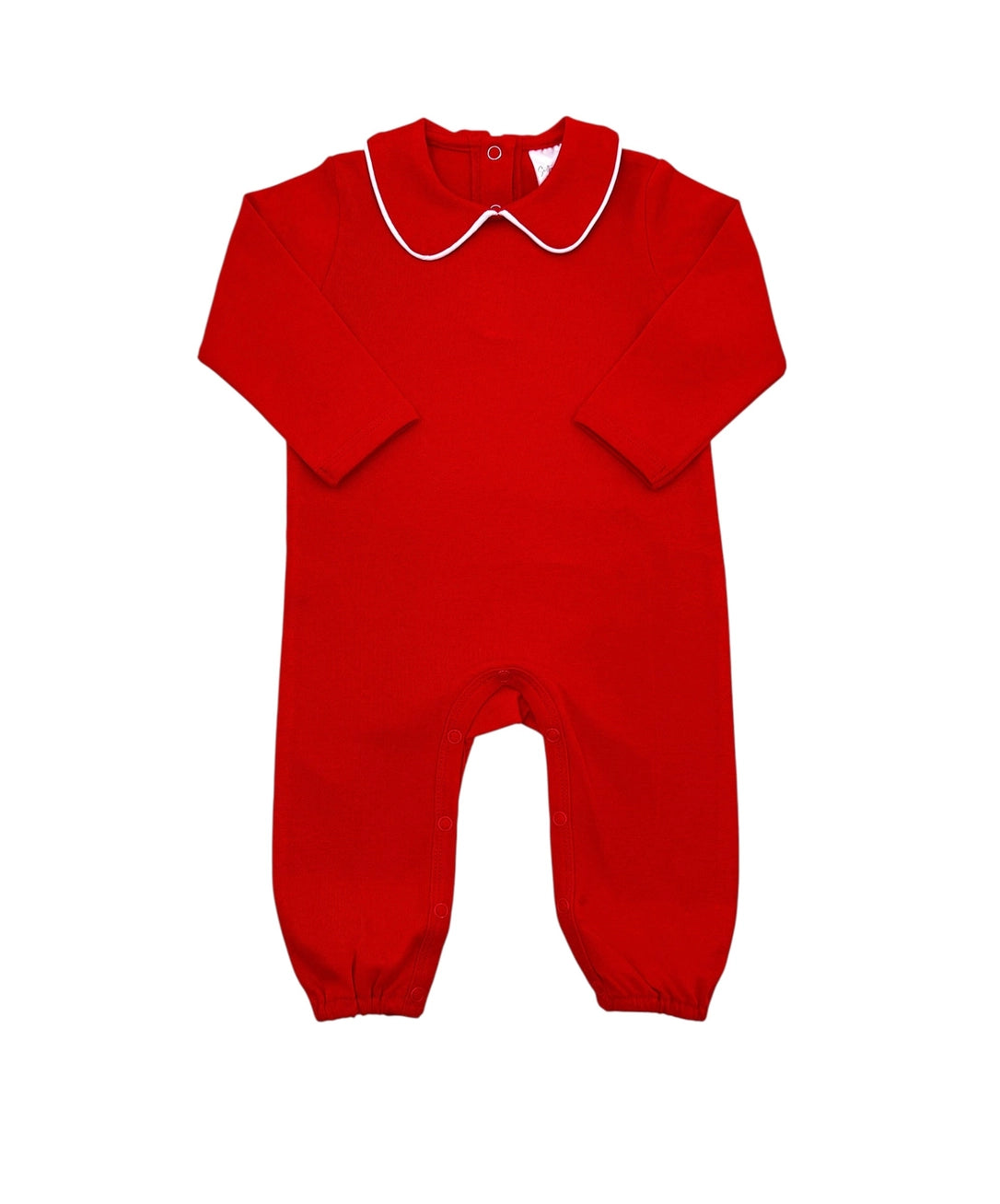 Romper-piping collar
