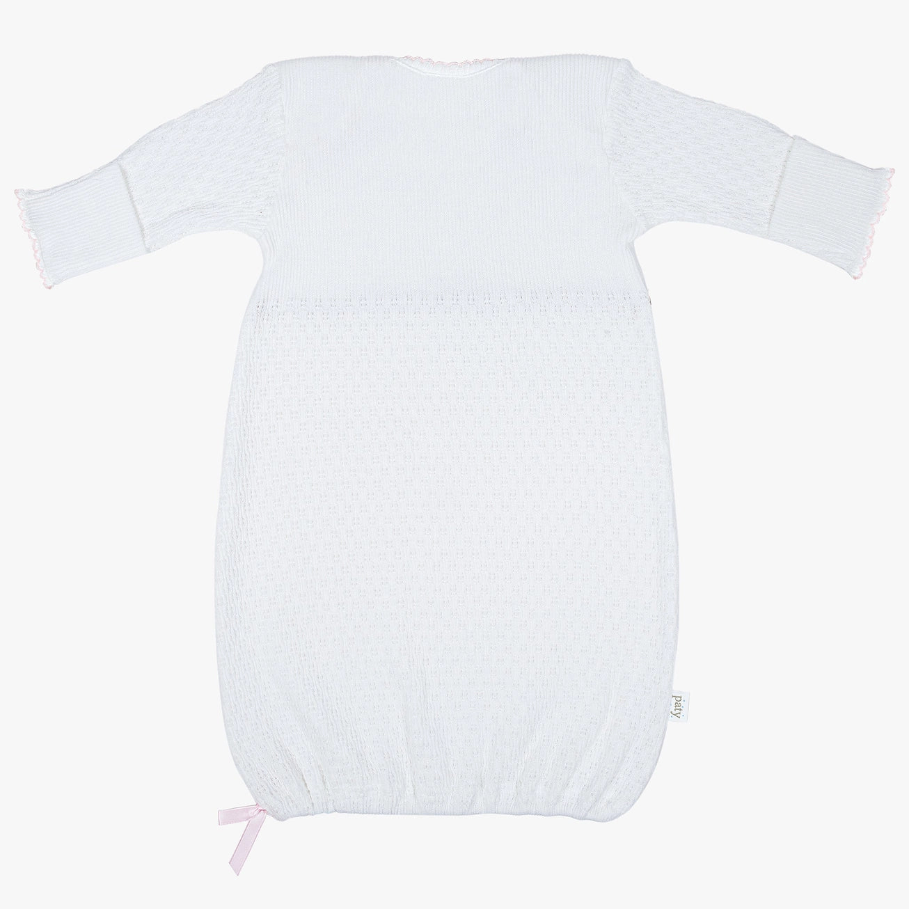 Paty Knit Overlap Shoulder Gown (Ruth)-newborn