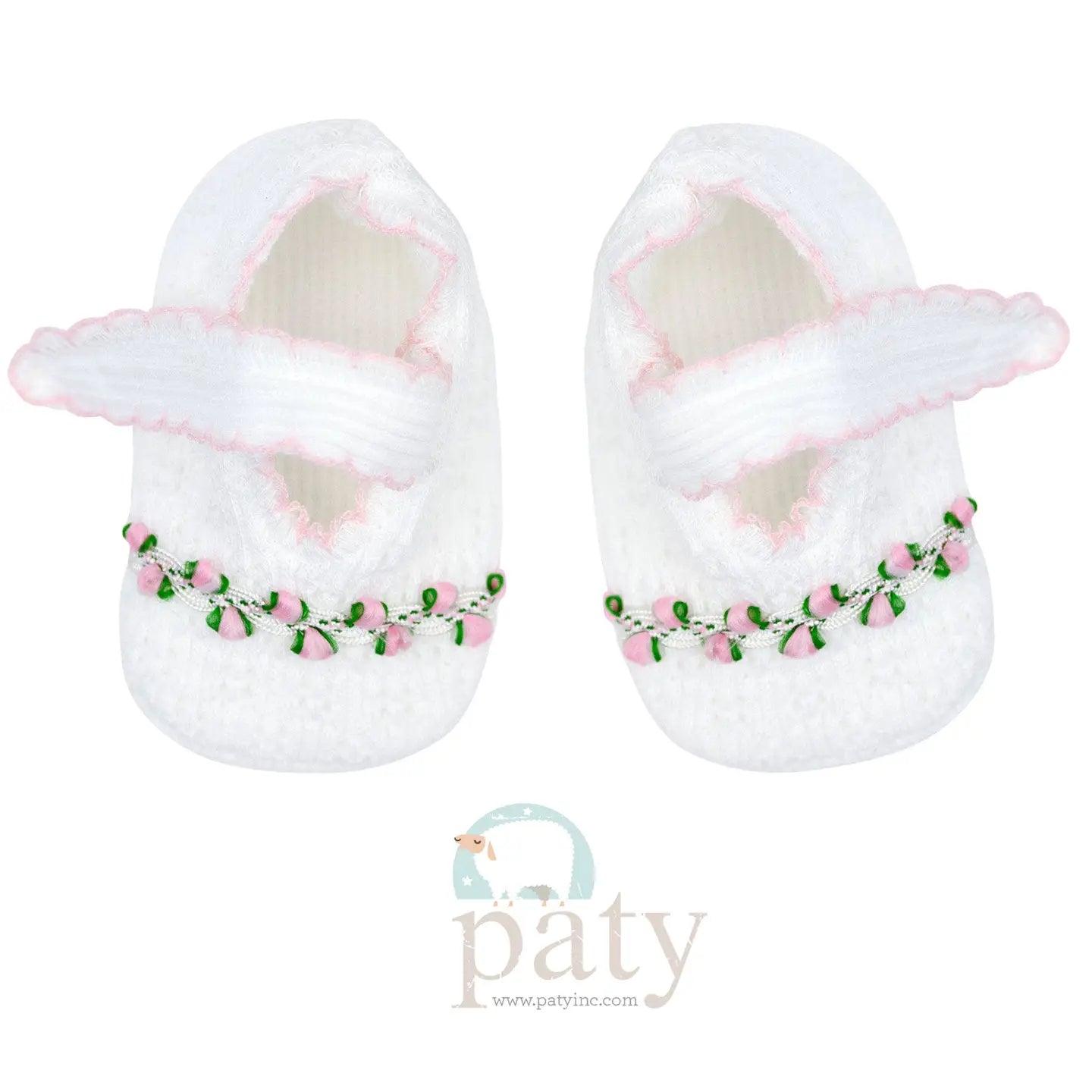 Paty Knit Crib Shoes (Ruth)