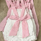 Seersucker Sun Bubble- white with pink trim *Embroidery included