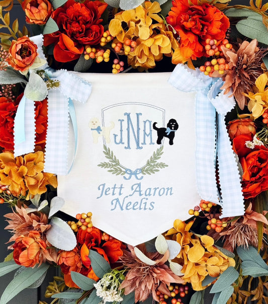 CUSTOM Baby Banner- Doodle