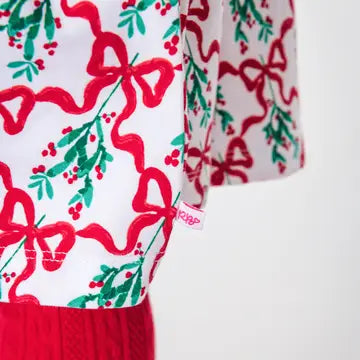 Carol of the Bows Knit Long Sleeve Twirl Dress