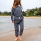 Organic Cotton Jogger Set- Navy *Embroidery Included