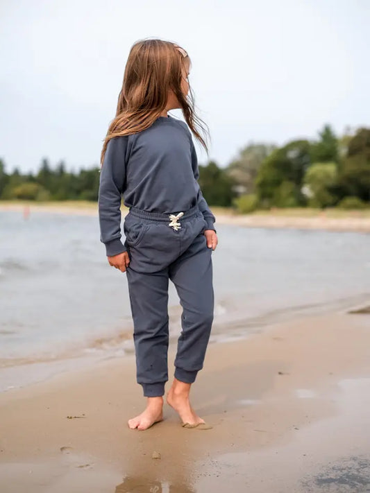 Organic Cotton Jogger Set- Navy *Embroidery Included