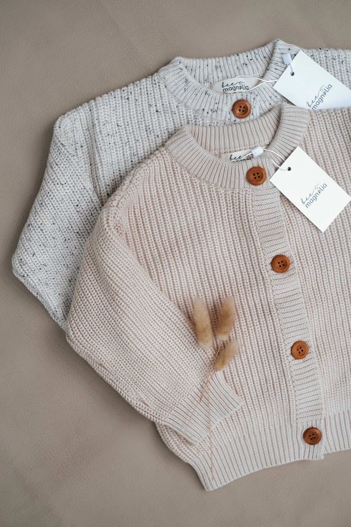 Oatmeal Cardigan *Embroidery Included