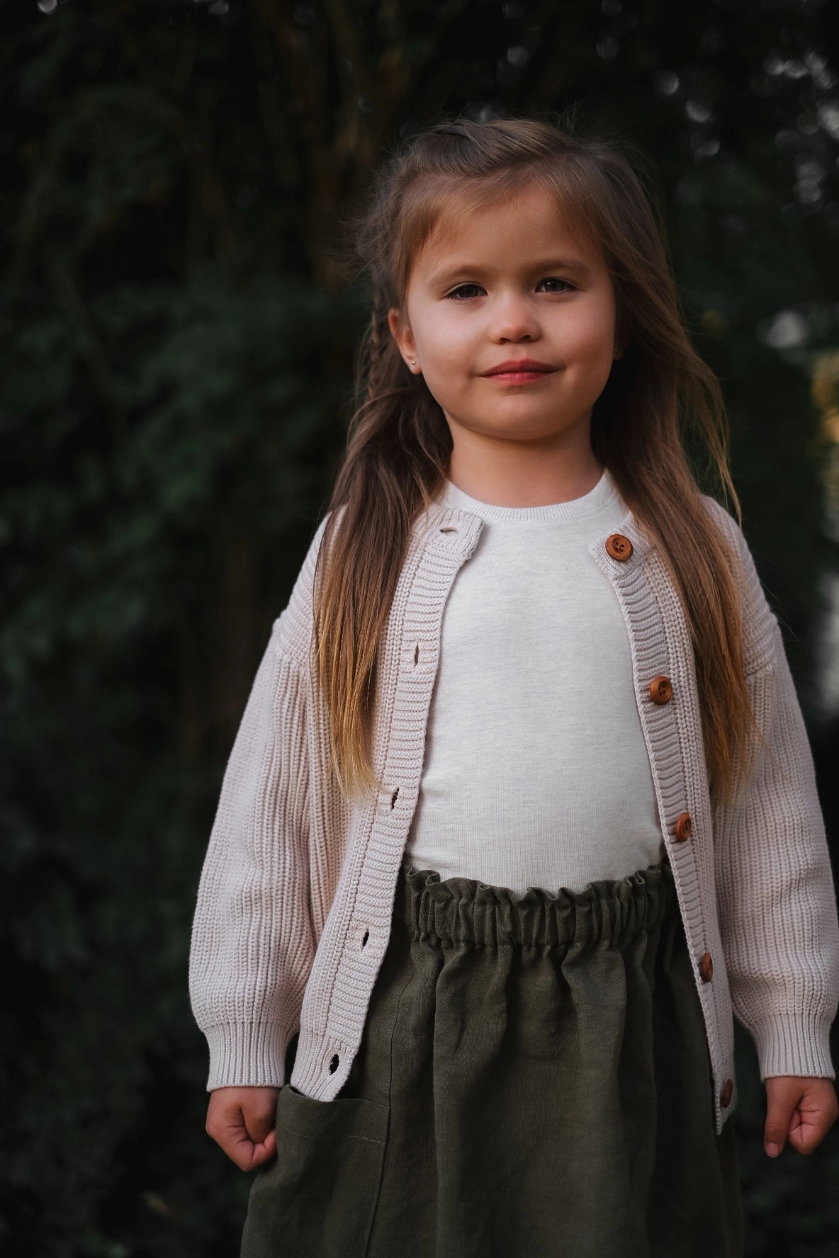Oatmeal Cardigan *Embroidery Included