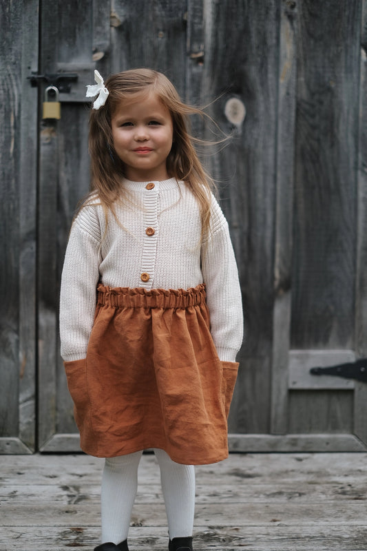 Oatmeal Cardigan *Embroidery Included