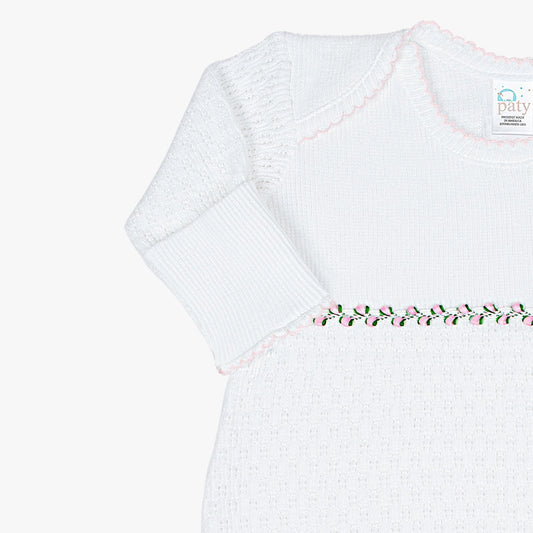 Paty Knit Overlap Shoulder Gown (Ruth)-newborn