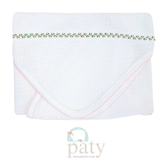 Paty Knit Receiving/Swaddle Blanket (Ruth)