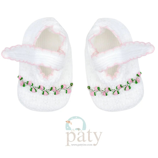 Paty Knit Crib Shoes (Ruth)